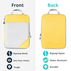 Compression Packing Cubes 6 Set (Golden Yellow / 6 pcs)