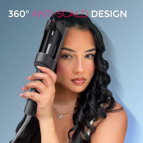 Automatic Rotating Curling Iron (1 1/4 Inch / Metallic Gray)