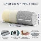 Neck Roll Cervical Pillow for Neck Pain Relief (Grey / Large - 6.0" H)