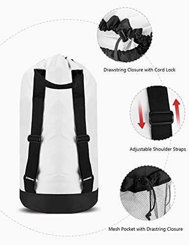 Backpack Laundry Bag (White)