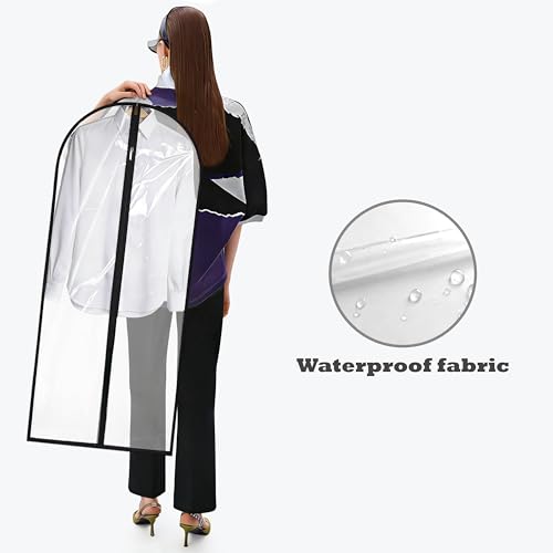 Dress Bags for Gowns Long (Clear / 60''- 1 Pack)