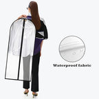 Dress Bags for Gowns Long (Clear / 60''- 2 Pack)