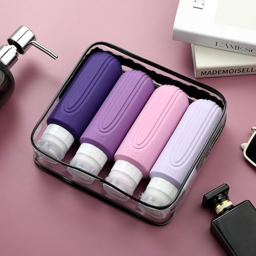 Travel Bottles for Toiletries (Purple-6oz)