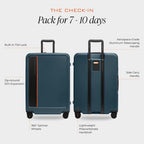 ZDX Medium 27 Inch Expandable Checked Luggage (27" Hardside Checked / Ocean)