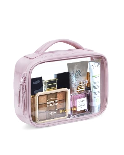 Puffy Clear Toiletry Bag (Pink)
