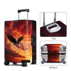 Luggage Cover Washable Suitcase Protector Anti (Eagle / XL(fits 32-34Inch suitcase))