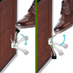One Touch Kickdown Door Stopper (Black / 4 INCH X 4 PACK)