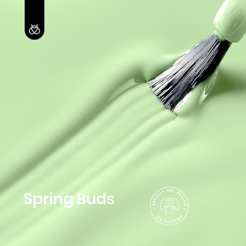 Beetles Green Gel Nail Polish (H - Creme Green | Spring Buds)