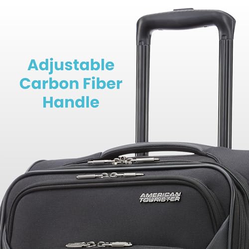 4 KIX 2.0 Softside Expandable Luggage with Spinners (3-Piece Set (Carry on/Medium/Large) / Black)