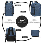 Travel Backpack Airline Approved Under Seat Personal Item Bag (Navy / Small)