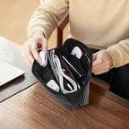 Electronic Organizer Travel Case (Black Plaid / Large)
