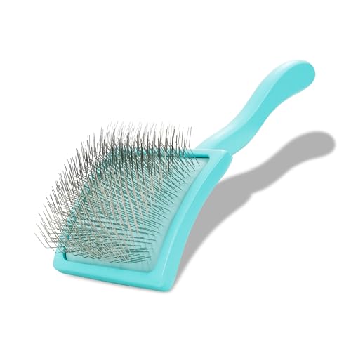 Big G Dog Slicker Brush for Dogs (Large / Teal)