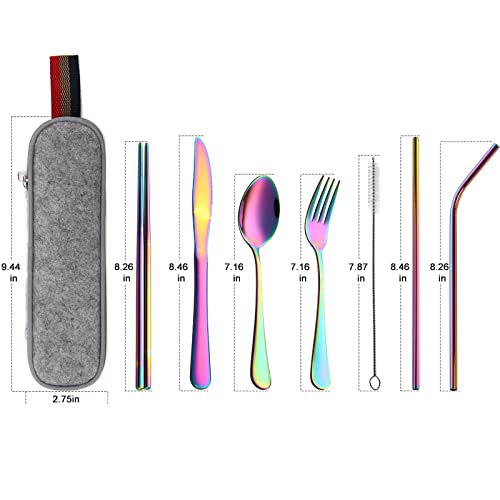 Camping Utensils (Rainbow)