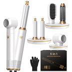 5 in 1 Hair Dryer Brush Set (White Gold)