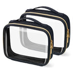 Travel Toiletry Bag (Black / 2 Pack, Large)