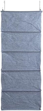 Household Essentials Hanging Cotton Blend and Plastic Closet Shoe Organizer - Image 3