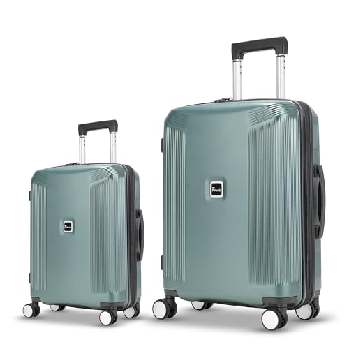 2 Piece Hardshell Suitcases Set 20 (Green / 2-Piece Set (20/28))
