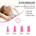 Soft Foam Ear Plugs for Sleeping (Pink/White / 1 pair (Pack of 5))