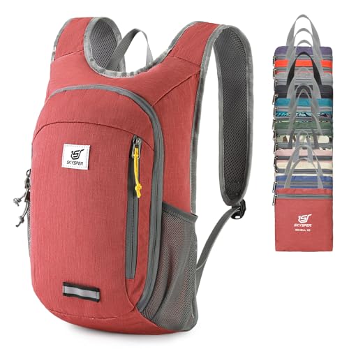 Small Daypack 10L Hiking Backpack Packable Lightweight Travel Day Pack for Women Men (10l / Red)
