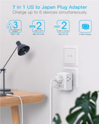 2 Pack US to Japan Plug Adapter