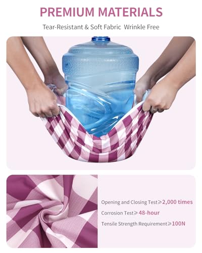 6 Set Packing Cubes for Travel Durable Suitcase Organizer Bags Set with Personalized Tag Travel Essentials with Shoe Bag Traveling Accessories for Luggage Machine Washable (Set of 6 / Wine Red)