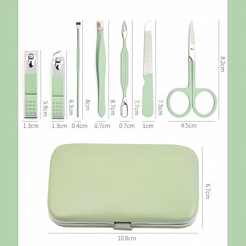 7pcs Manicure Set (Green)