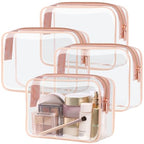 TSA Approved Toiletry Bag (4 Rose Pink / Pure TSA Series (4 Medium))