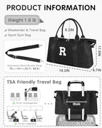 Dance Gym Duffel Bag Gifts for Girls Teen (Black / R)