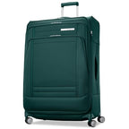 UpLIFT Lightweight Large Checked Softside Luggage with Spinner Wheels (Large Checked / Emerald Green)