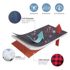 0 Degree Sleeping Bag Cotton Flannel Winter Cold Weather for Adults XXL Sleeping Bag 4 Season Big and Tall with Pillow Compression Sack (NAVY)
