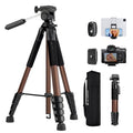 75" Aluminum Camera Tripod (Bronze Gold)