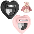 for AirTag Holder for Kids (Black/Pink)