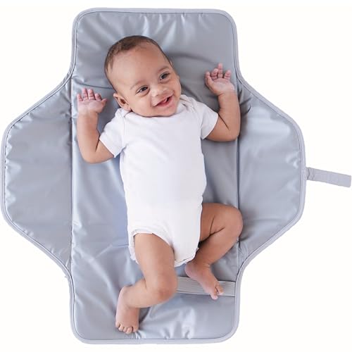 Baby Changing Pad Portable (Heather Gray / Large)
