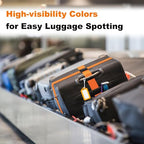 8 Pack Luggage Straps and Tags Set (02 Orange)