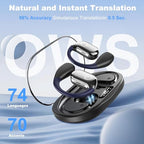 AI Translation Earbuds Real Time (Black)