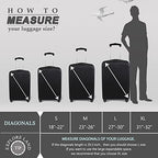 Travel Luggage Cover Fits 31 (XL / Black)