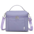NOL 8L Insulated Lunch Bags for Women Cooler Bag Lightweight Nylon Waterproof Lunch Box For Work (Light Purple / Medium (8 Liters))