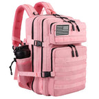Military Tactical Backpack for Men and Women 45L Army 3 Days Assault Pack Bag Large Rucksack with Molle System Pink (Pink)