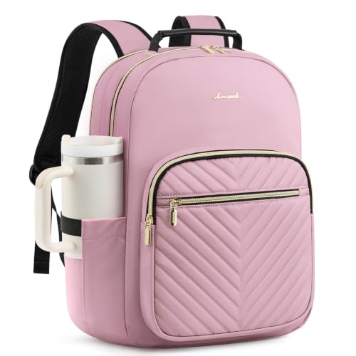 Laptop Backpack for Women (Light Pink / 17-Inch)