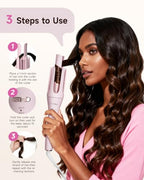 5 in 1 Automatic Curling Iron Set with 3 Interchangeable Barrels