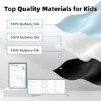 Silk Sleep Eye Mask for Kids (Pink & Blue)