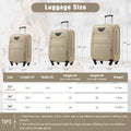 Softside Luggage Set Lightweight 3 Piece Suitcase with Duffel Bag (Softside Luggage(22/26/30) / Khaki + bags)