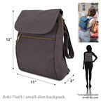 Anti Theft Signature Slim Backpack (One Size / Smoke)