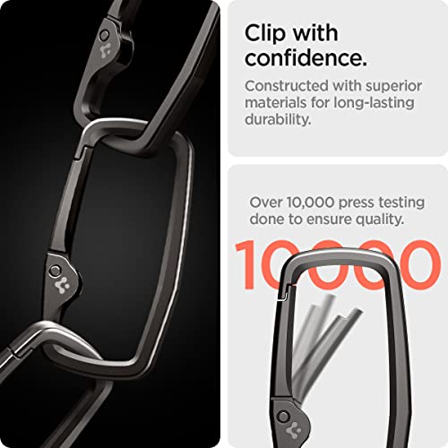 Life Rugged Carabiner Clips (Small / Gunmetal)