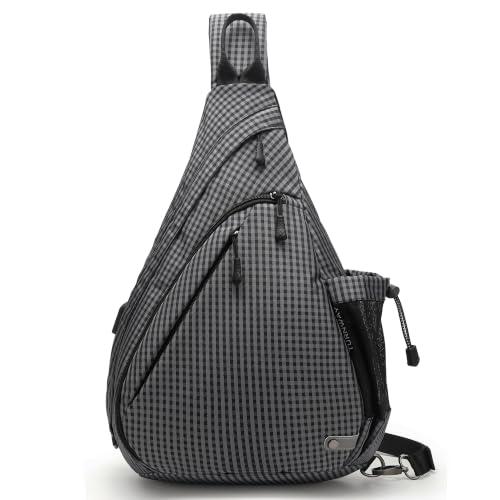 Water Proof Sling bag (Grey Grid)