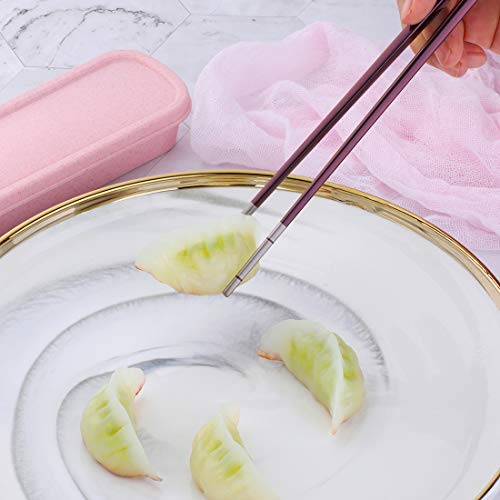 3 Piece Portable Flatware Set (Rose Gold)