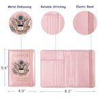 RFID Blocking Passport Holder (Rose Gold / Upgraded)