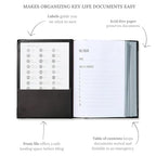 The Folio® Important Document Organizer by Savor (Black / Document Organizer (English Version))