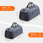 Gym Bag for Women & Men (Textured Blue / Medium - 20 x 10 x 10″)