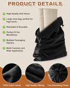 4 Pcs Shoe Bags for Travel (Black Beauty / 21.2"x13.3")